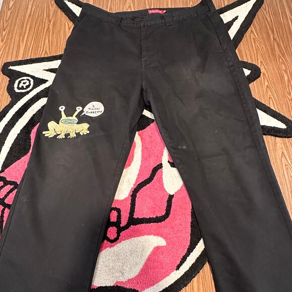 Supreme Daniel Johnston Embroidered Work Pant (SS20) - Size 36 - Lightly Used - Picture 2 of 10
